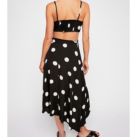 Free People Polka Dot Crop Tank & Skirt Set - Picture 3 of 16